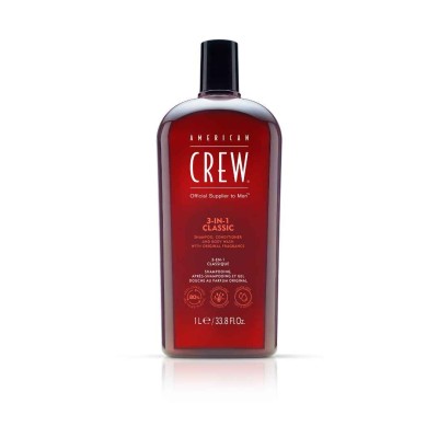 American Crew 3w1 Classic szampon odżywka i żel pod prysznic 1000 ml
 
