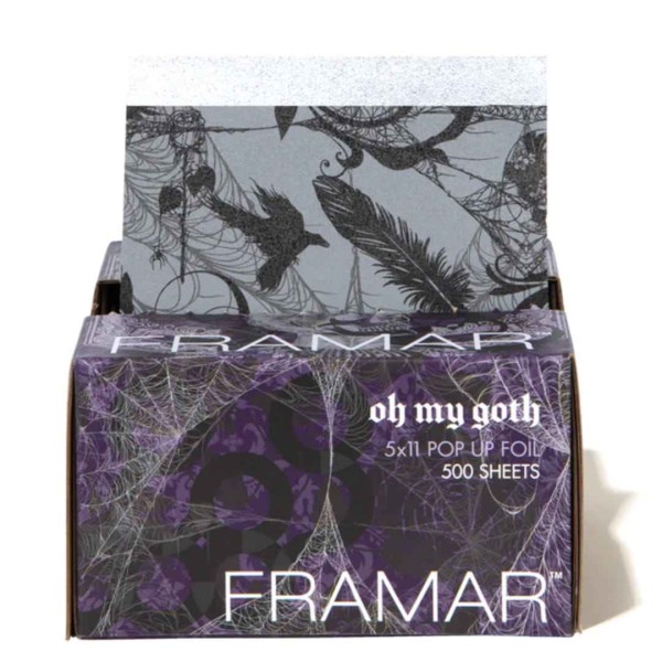 FRAMAR Pop Ups Oh my Goth - folia fryzjerska w arkuszach 5x11 500 szt