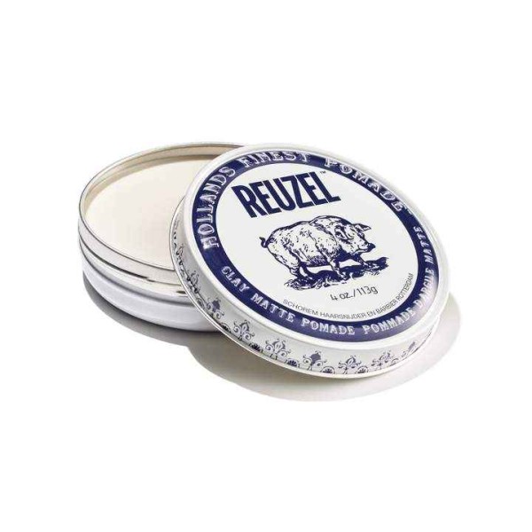 Reuzel Matte Clay Pomade pomada do włosów o bardzo mocnym utrwaleniu 113 g