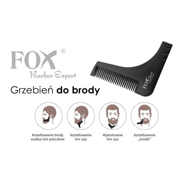 Fox grzebień do stylizacji brody 