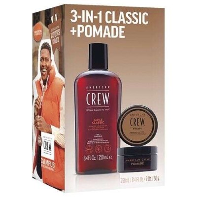 American Crew 3-IN-1 Classic & Pomade Holiday Duo Set
