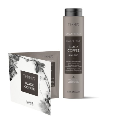 Lakmé TEKNIA REFRESH Black Coffee Duo szampon + maska saszetka 10ml