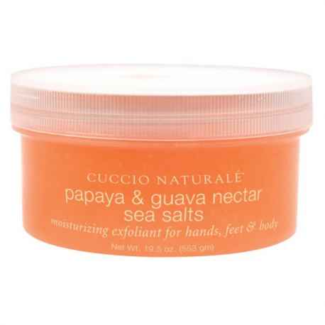 Cuccio Peeling sól morska - papaya i guava, 553 g