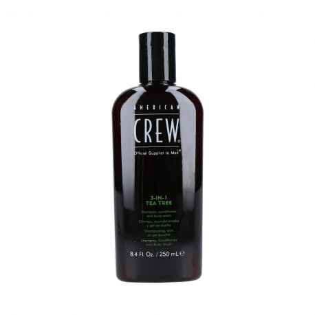 American Crew 3-in-1 Tea Tree 250 ml - szampon, żel pod prysznic i odżywka w jednym