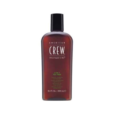 American Crew 3-in-1 Tea Tree 250 ml - szampon, żel pod prysznic i odżywka w jednym