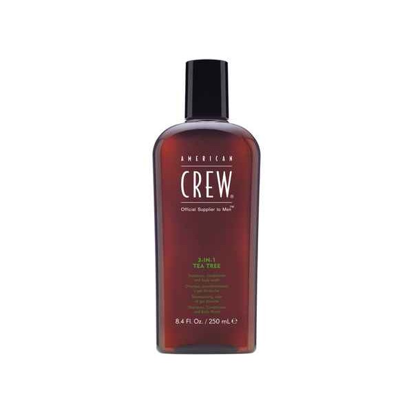 American Crew 3-in-1 Tea Tree 250 ml - szampon, żel pod prysznic i odżywka w jednym