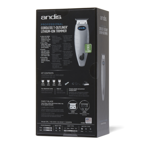 Andis Cordless T-outliner bezprzewodowy trymer do strzyżenia