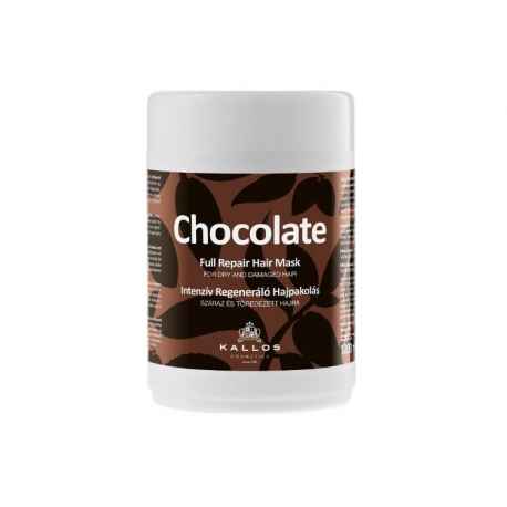 Kallos Chocolate, czekoladowa maska do włosów suchych i zniszczonych, 1000 ml