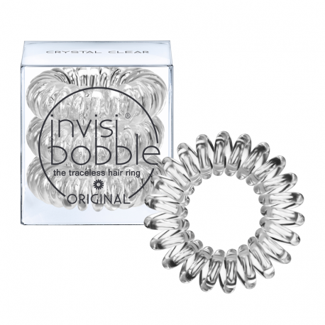 InvisiBobble Traceless Hair Ring Crystal Clear gumki do włosów 3 szt. 
