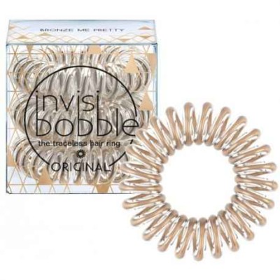 InvisiBobble Traceless Hair Ring Time to shine Bronze Me Pretty gumki do włosów 3 szt.