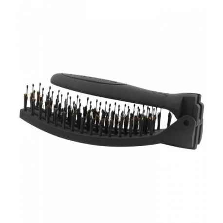 Olivia Garden Fingerbrush On The Go Smooth & Style składana z naturalnym włosiem
