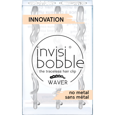 Invisibobble Waver Crystal Clear spinki do włosów 3 szt.