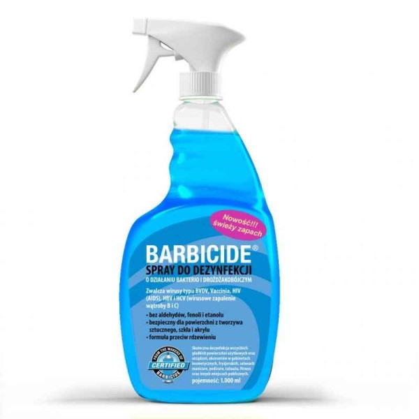 Barbicide spray do dezynfekcji 1000 ml zapachowy