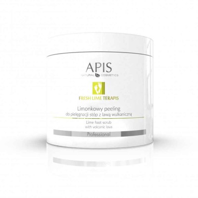 Apis Fresh lime limonkowy peeling do stóp z lawą wulkaniczną 500 g