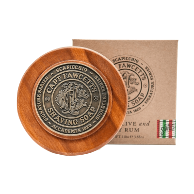 Captain Fawcett Shaving Soap Scapicchio Fig, Olive and Bay Rum mydło do golenia 110 g