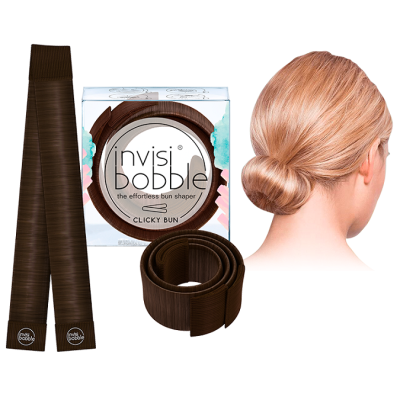 Invisibobble Clicky Bun Pretzel Brown klips do koków