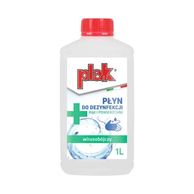 PLAK Płyn biobójczy do dezynfekcji powierzchni ATA080619 1000 ml