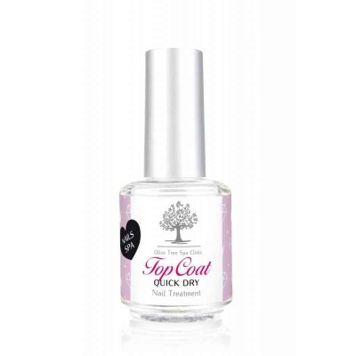 Olive Tree Spa Clinic Top Coat Quick Dry utwardzacz do lakieru 15 ml