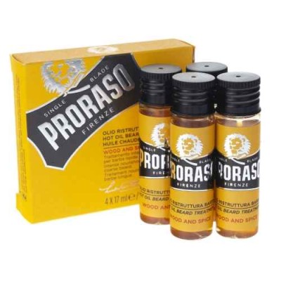 Proraso Hot Oil Beard Treatment gorący olejek do brody 4x17ml