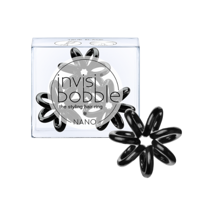 Invisibobble NANO True Black gumki do włosów 3szt./opak.