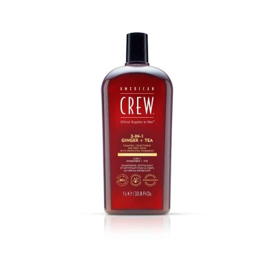 American Crew 3-in-1 Szampon, żel pod prysznic i odżywka w jednym GINGER+ TEA 1000ml 
