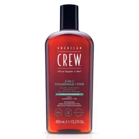 American Crew Classic 3w1 szampon odżywka i żel pod prysznic rumianek + sosna 450 ml