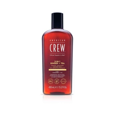 American Crew 3-in-1 Szampon, żel pod prysznic i odżywka w jednym GINGER+ TEA 450ml 
