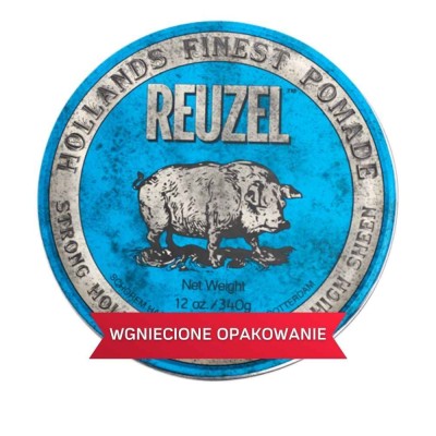 Reuzel Blue Hog niebieska wodna pomada 340 g WGNIECIONE OPAKOWANIE