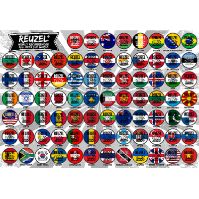 Reuzel mark.Plakat Country Flag Poster 68,58x99,06