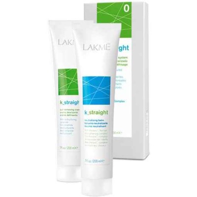 Lakme K.Straight 1 system do prostowania włosów wrażliwych i porowatych 2x200 ml