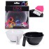 FRAMAR Colouring Bowl Set: Black&Clear zestaw 2 miseczek