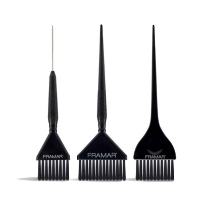 FRAMAR Variety Color Brush set black - zestaw pędzli 3 szt