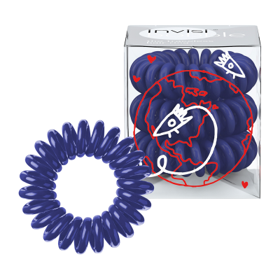 InvisiBobble Traceless Hair Ring Universal Blue gumki do włosów 3 szt.